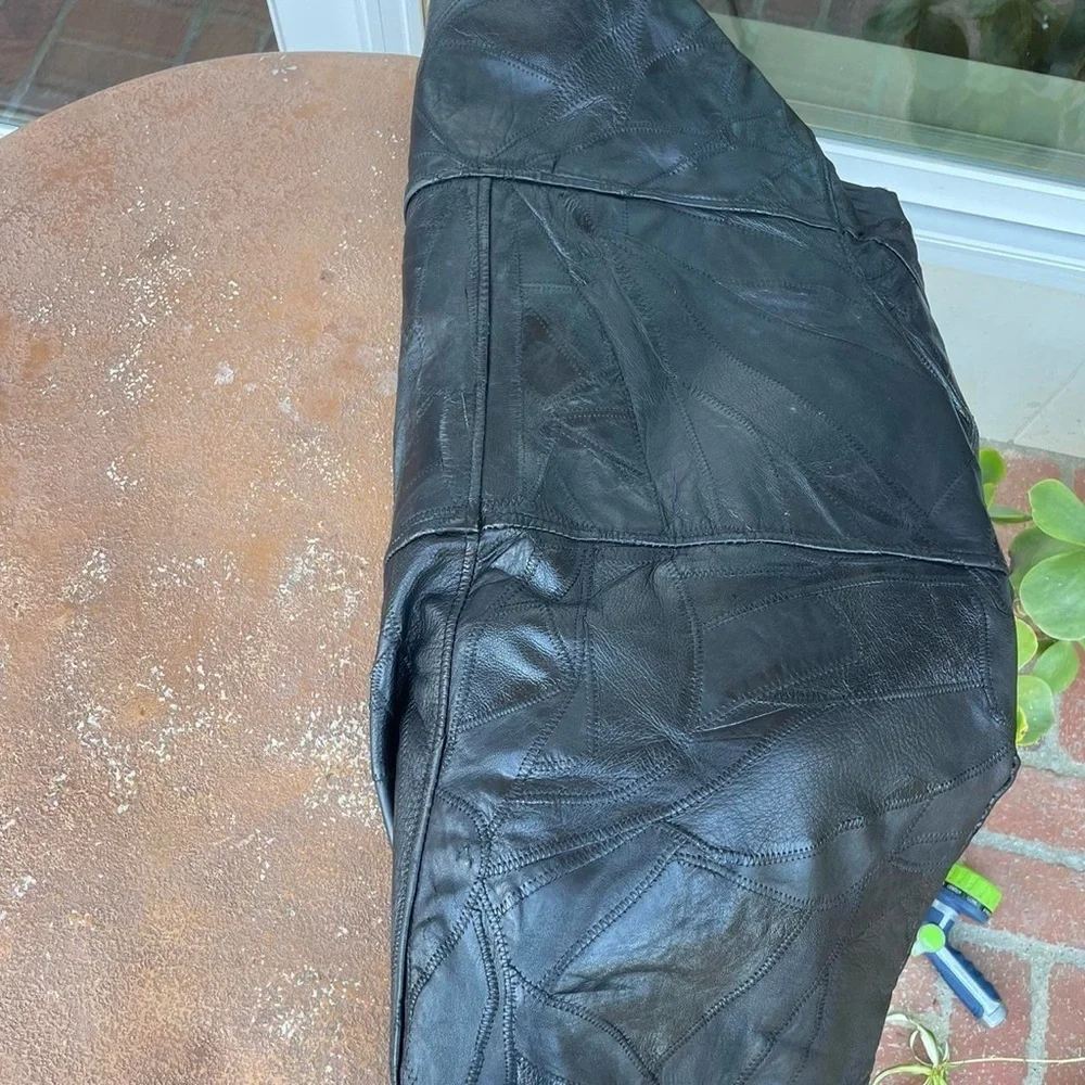 Vintage maxam genuine black leather jacket size XL men’s